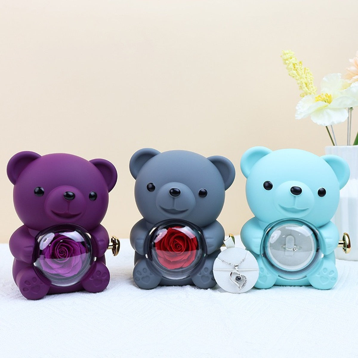 Hug Bear Rose Jewelry Box product image 3