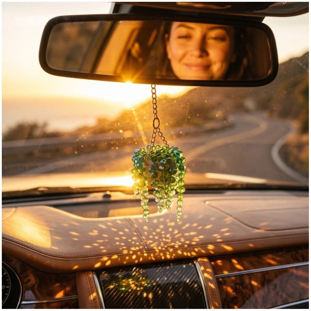 Succulent Bead Hanging Car Charm product image 3