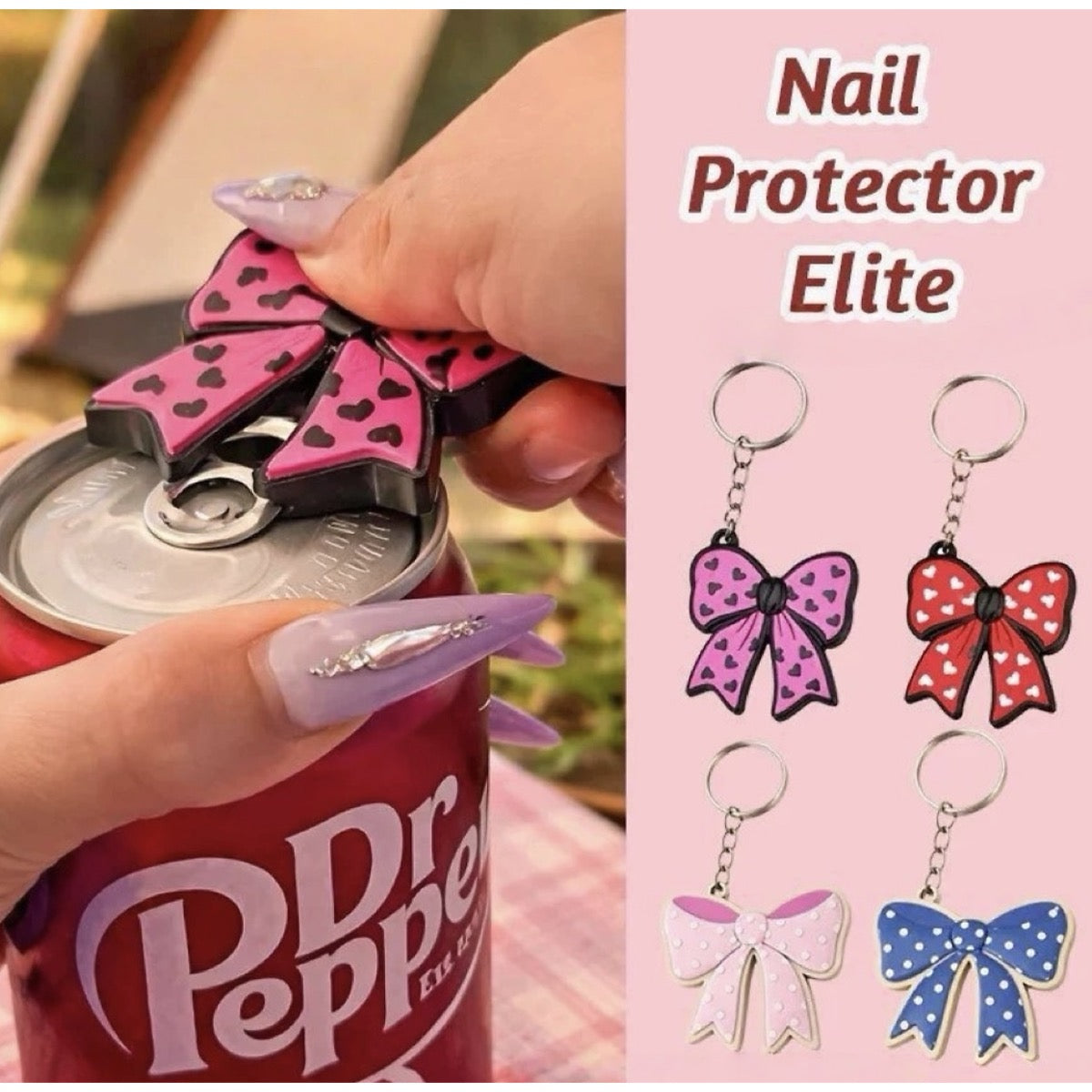 Coquette Bow Cup Keychain Bottle Opener product image 4