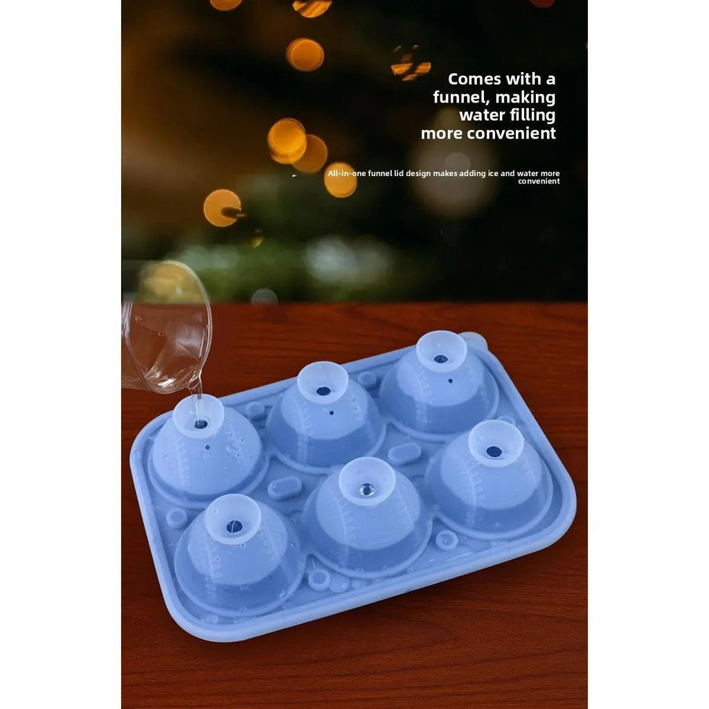 3D Baseball Stitch Ice Cube Mold: 6-Cavity Food-Grade Silicone Tray product image 6