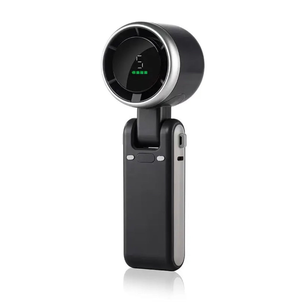 5-Speed Portable Turbo Handheld Fan: 12H Long-Life Battery for Travel & Beach product image 9