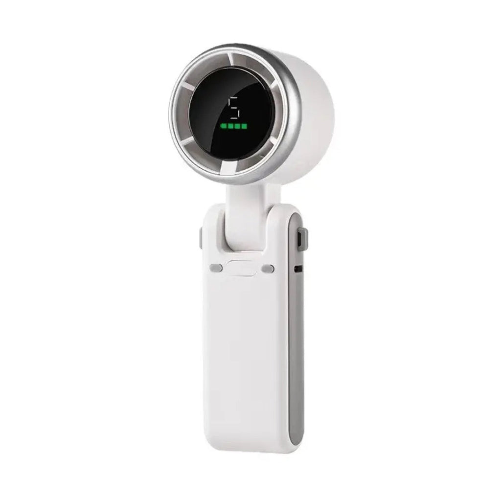 5-Speed Portable Turbo Handheld Fan: 12H Long-Life Battery for Travel & Beach product image 10