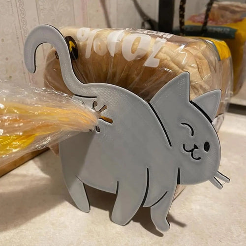 3-Piece 3D-Printed Cat Bread Clips product image 1