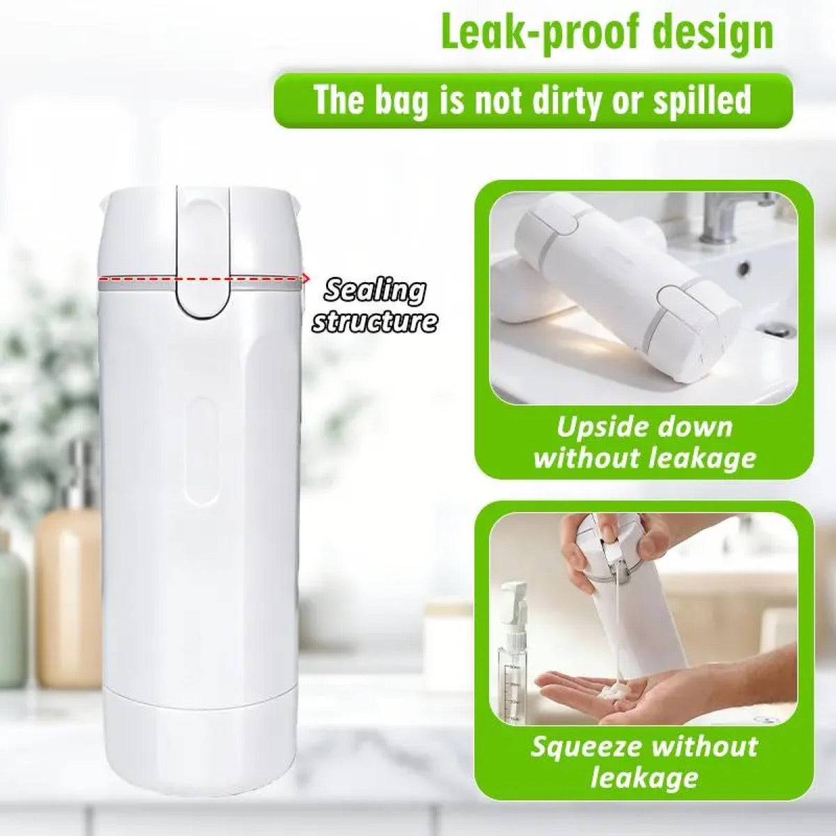 4-in-1 Leak-Proof Travel Dispenser Set product image 7