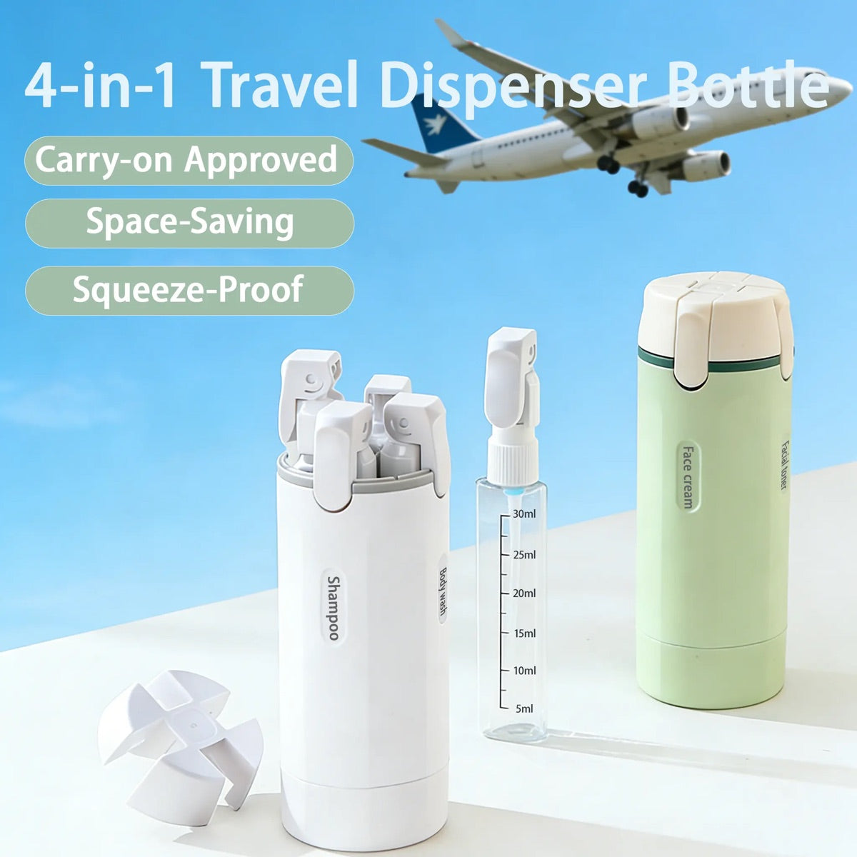 4-in-1 Leak-Proof Travel Dispenser Set product image 8