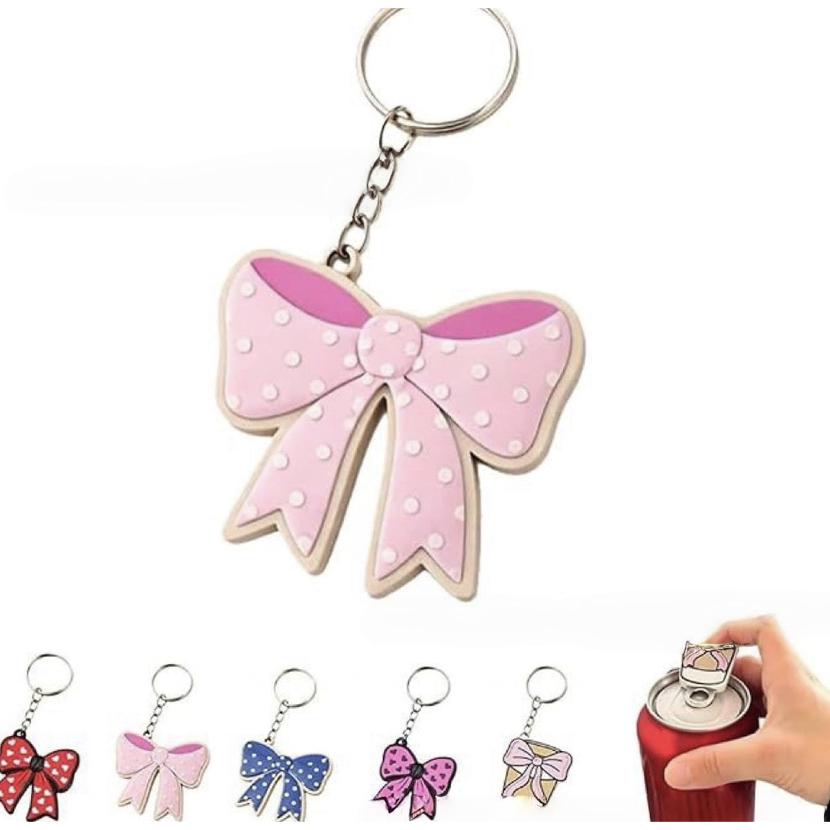 Coquette Bow Cup Keychain Bottle Opener product image 9