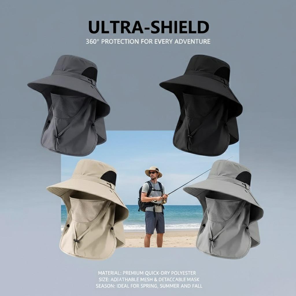 Detachable Sun Hat with Face & Neck Protection product image 4
