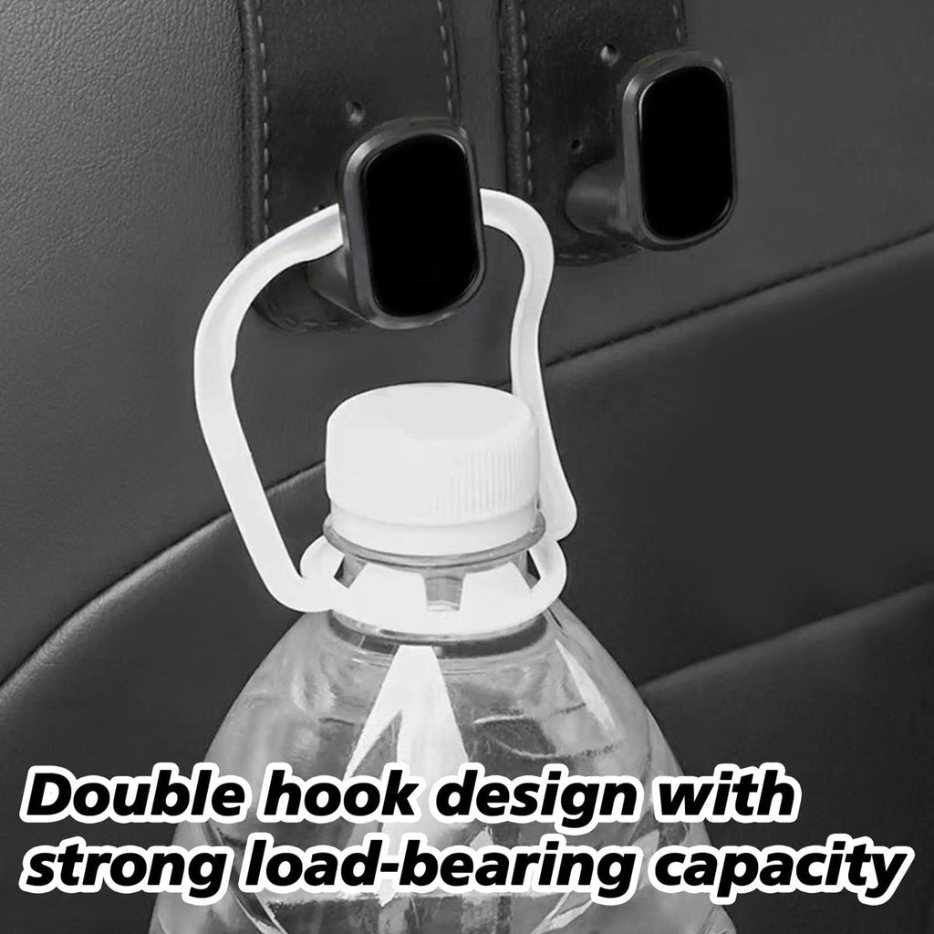 4PCS Faux Leather Car Headrest Hooks: Double-Hook Organizer for Bags & Essentials product image 5