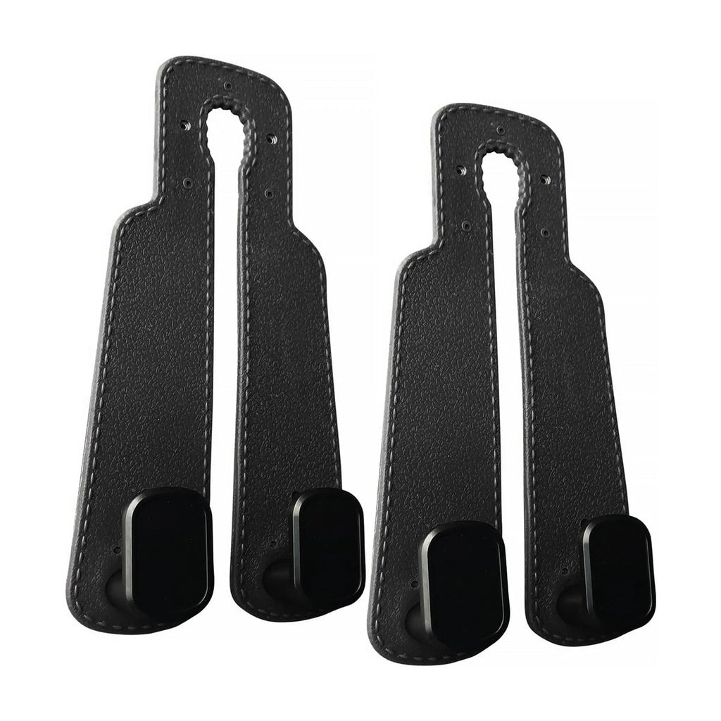 4PCS Faux Leather Car Headrest Hooks: Double-Hook Organizer for Bags & Essentials product image 8