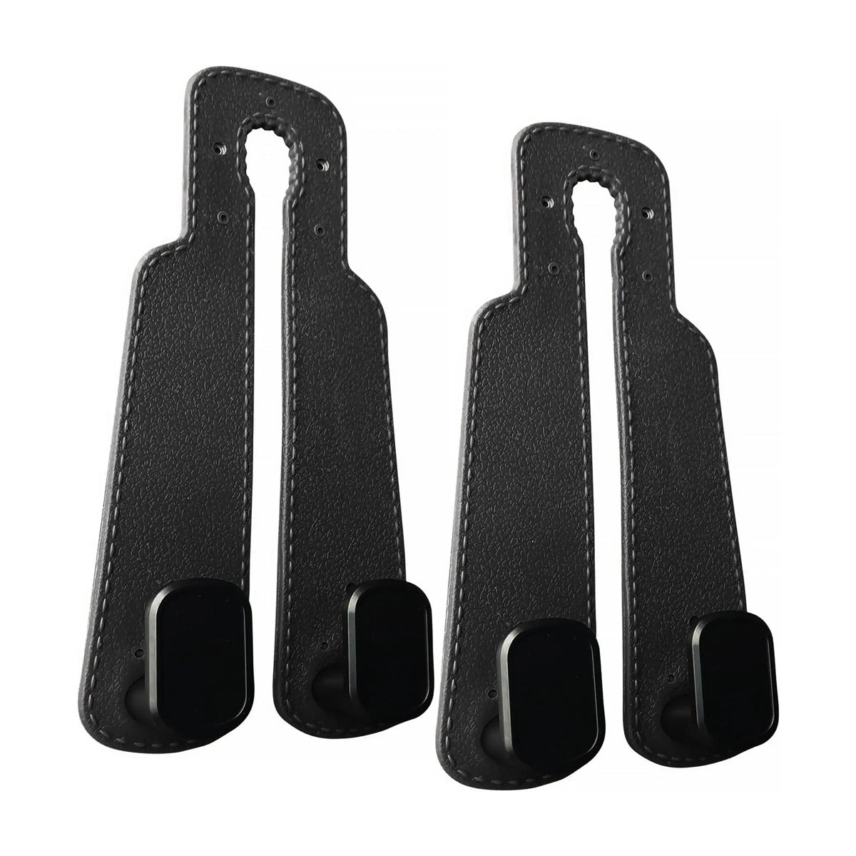 4PCS Faux Leather Car Headrest Hooks: Double-Hook Organizer for Bags & Essentials product image 8