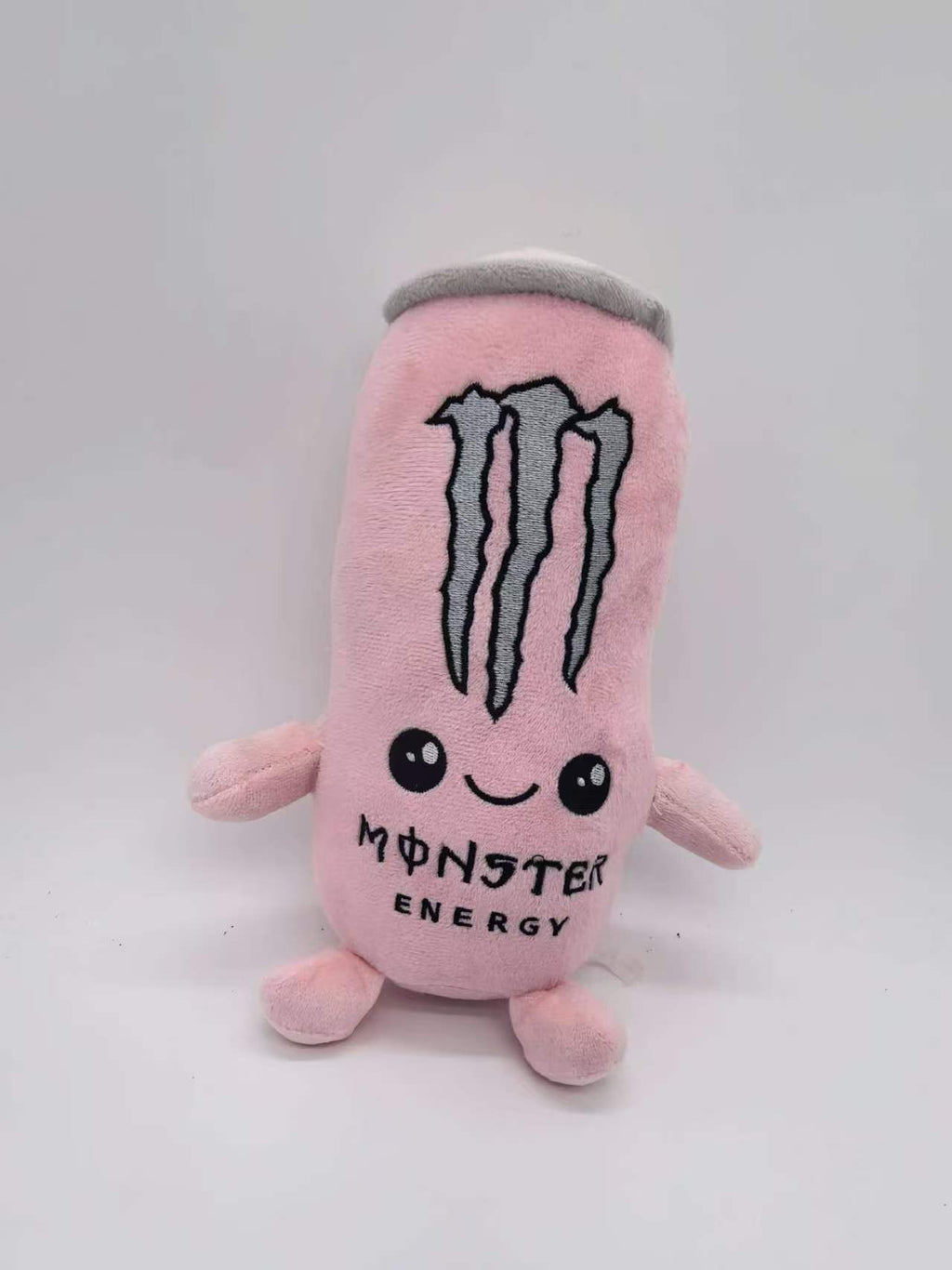 White Monster Energy Drink Can Plush Toy Soft Stuffed Decor Gift Collectible