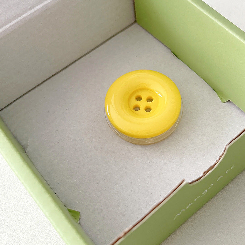 Solid Color Button Phone Grip – Minimalist Design, Durable and Lightweight, Grip and Stand for Smartphones
