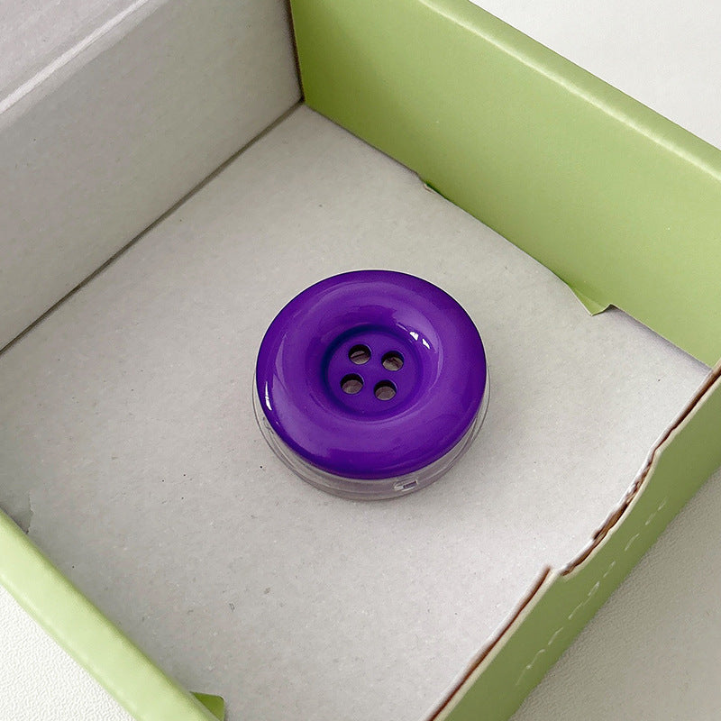 Solid Color Button Phone Grip – Minimalist Design, Durable and Lightweight, Grip and Stand for Smartphones