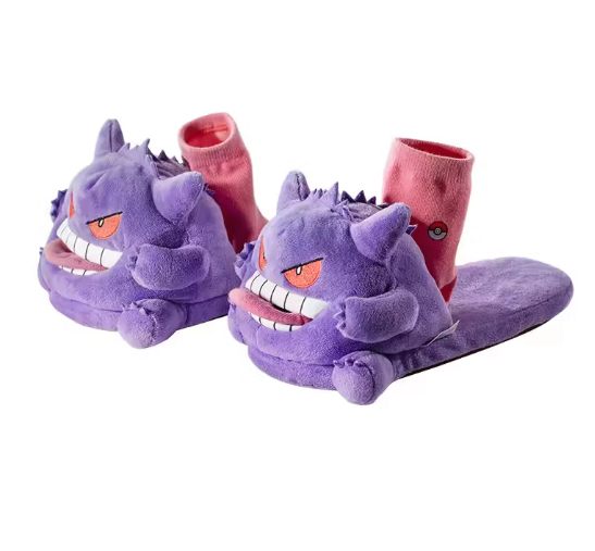 Purple Monster Plush Slippers – Big Personality, Cozy Indoor Fun