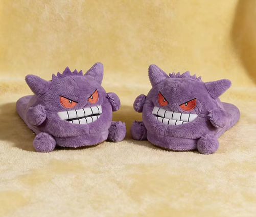 Purple Monster Plush Slippers – Big Personality, Cozy Indoor Fun