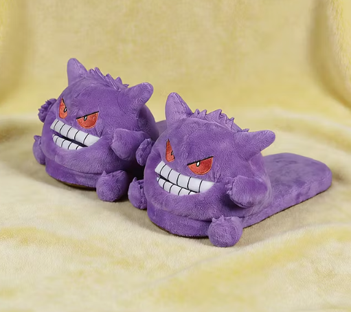 Purple Monster Plush Slippers – Big Personality, Cozy Indoor Fun