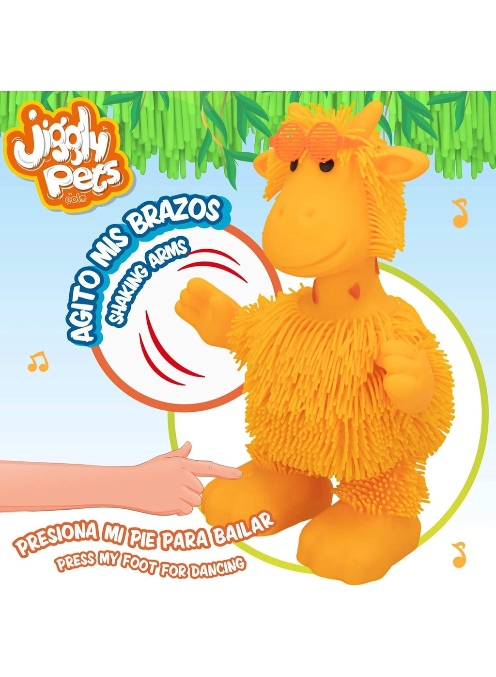 Light-Up Giraffe Sensory Toy – Stretch, Squeeze & Shake for Glowing Fun