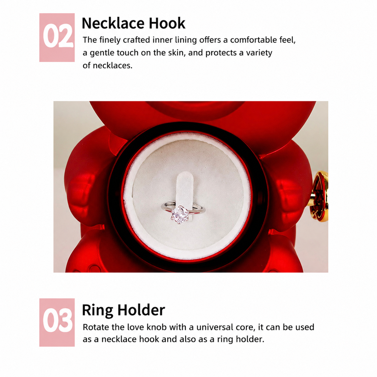 Hug Bear Rose Jewelry Box product image 14