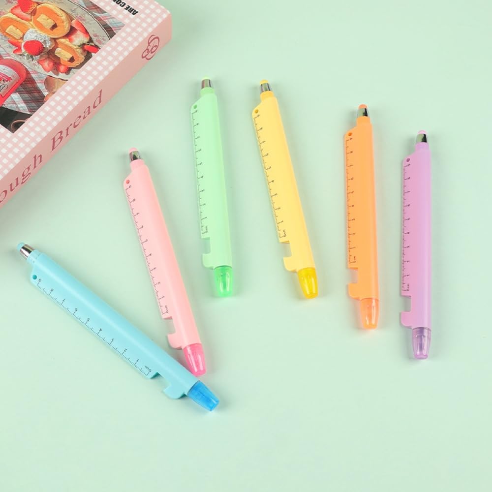 5-in-1 Multifunction Pen – Ballpoint Pen, Highlighter, Ruler, Stylus & Phone Stand