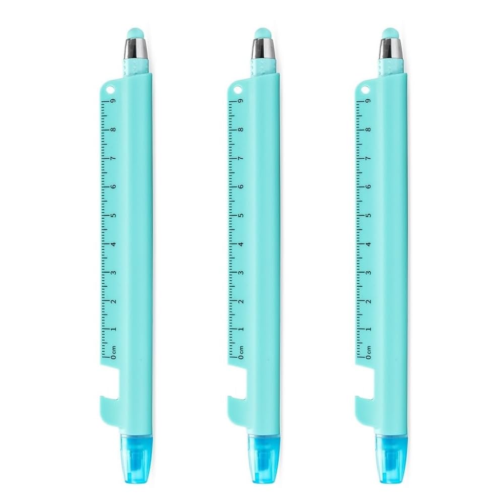 5-in-1 Multifunction Pen – Ballpoint Pen, Highlighter, Ruler, Stylus & Phone Stand