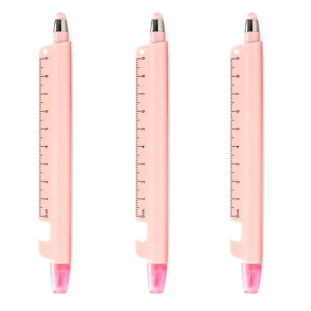 5-in-1 Multifunction Pen – Ballpoint Pen, Highlighter, Ruler, Stylus & Phone Stand