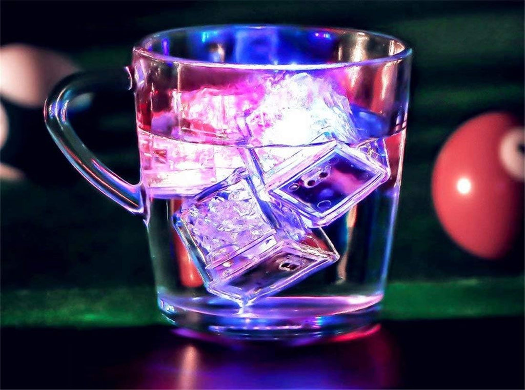Water-Activated LED Ice Cubes – 9 Light Options for Drinks & Parties, 1/3/9 Pack