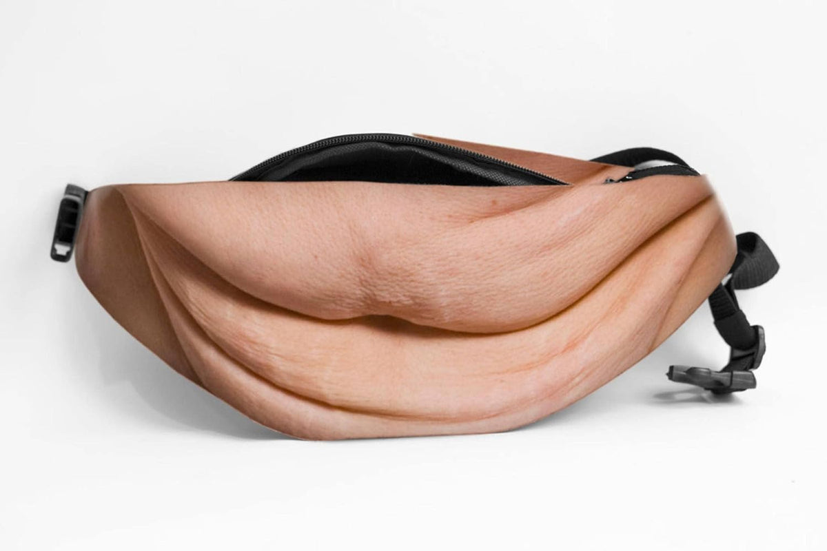 False Belly, Beer Belly, Zero Wallet, Belly, Waist Bag, Anti Harassment, Big Belly, Beer Belly, Artificial Leather, Pu
