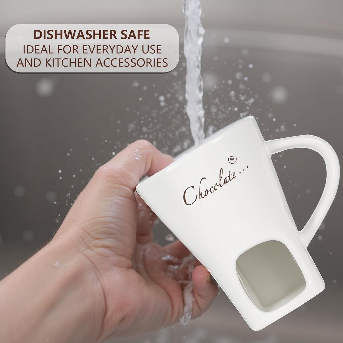 Ceramic Fondue Mug with Fork – A Cozy Chocolate &amp; Cheese Experience