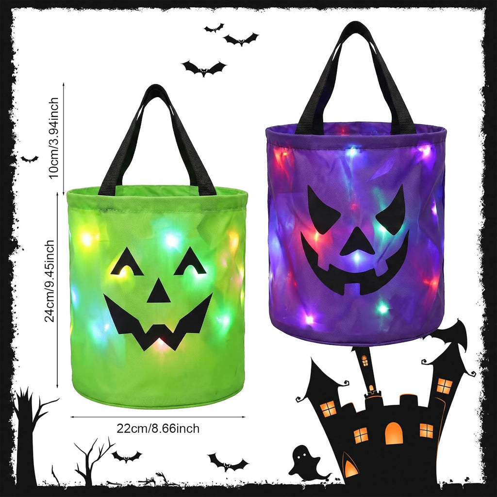 Light-Up Halloween Treat Bags – Collect Candy and Glow Through the Night