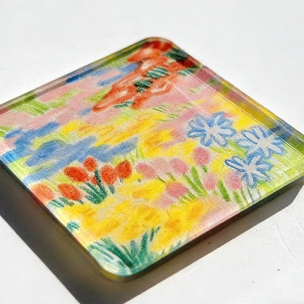 Square Acrylic Fridge Magnet – Turn Your Fridge into a Mini Art Gallery