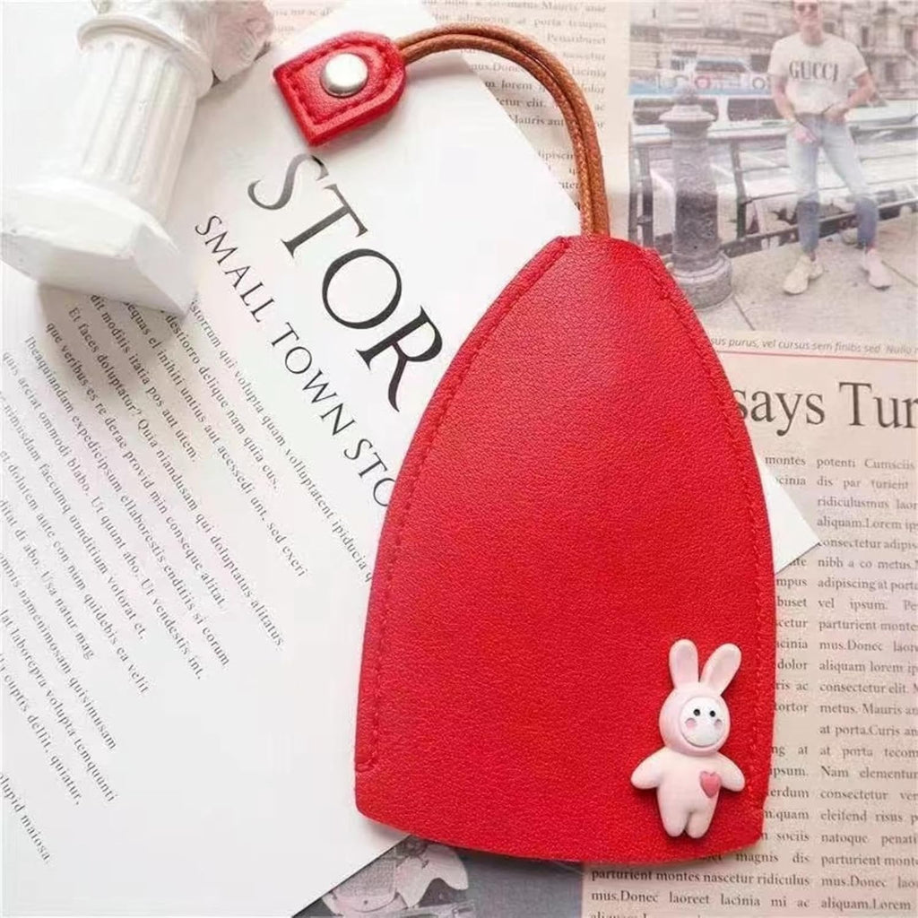 Pull-Cord Key Pouch with Bunny Charm – A Cute Way to Keep Keys Close