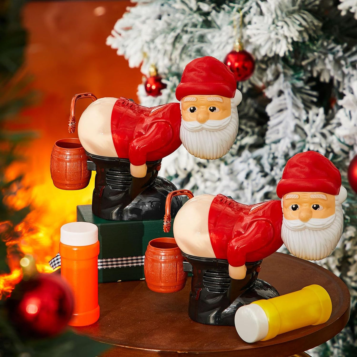Funny Santa Musical Bubble Machine – Bubbles, Lights & Big Christmas Laughs