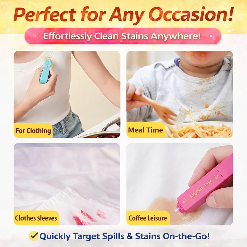 Portable Stain Remover Pen with Brush – Your On-the-Go Spill Rescue