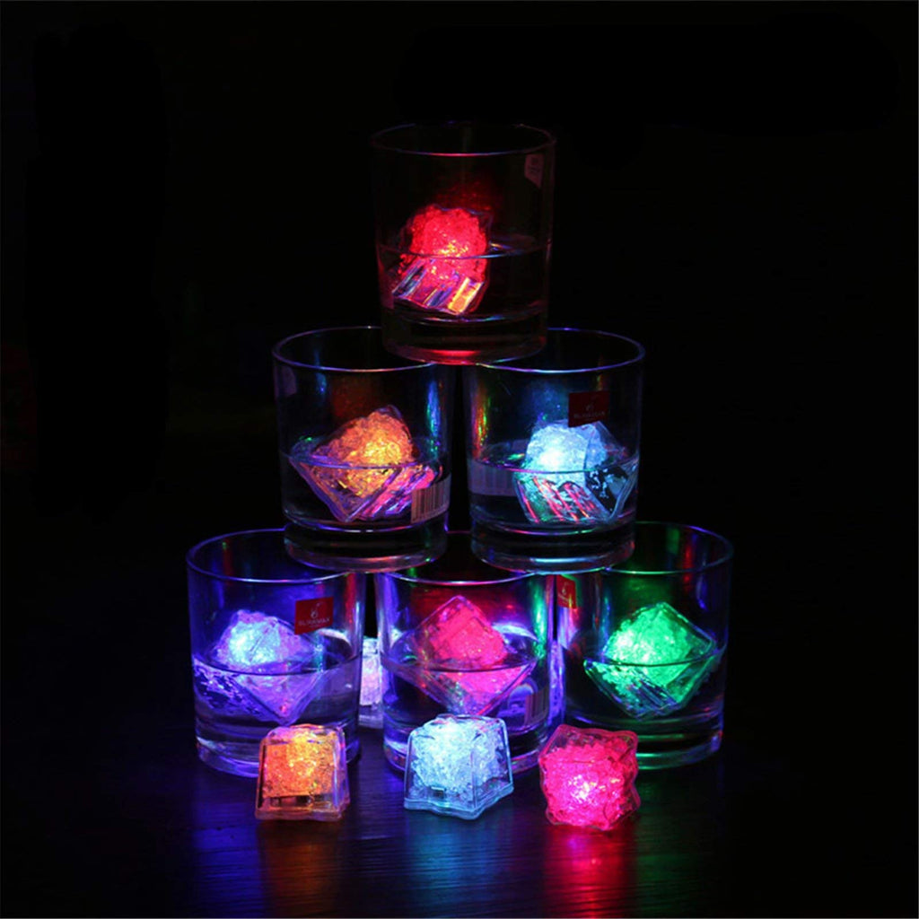Water-Activated LED Ice Cubes – 9 Light Options for Drinks & Parties, 1/3/9 Pack