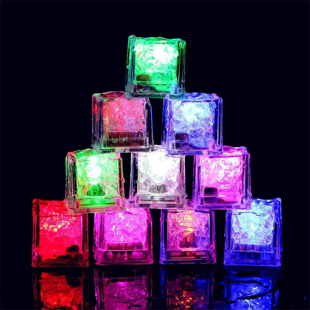 Water-Activated LED Ice Cubes – 9 Light Options for Drinks & Parties, 1/3/9 Pack