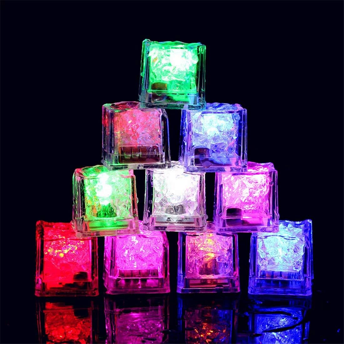 Water-Activated LED Ice Cubes – 9 Light Options for Drinks & Parties, 1/3/9 Pack