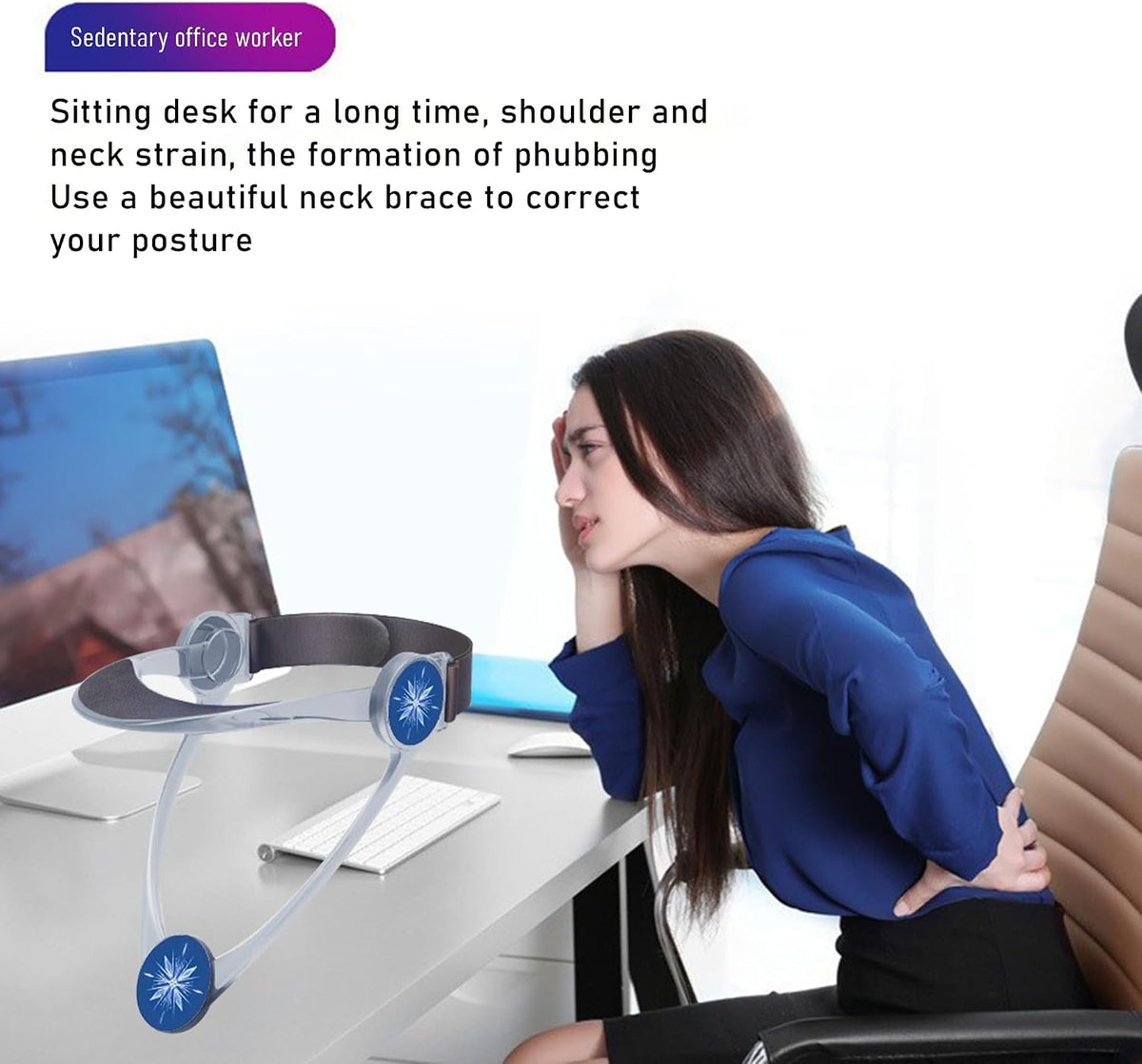 360° Adjustable Neck Collar - Neck Support with Neck Stretcher | Cervical Collar Made of Plastic for Correcting Forward Head Posture and Relieving Neck Pain