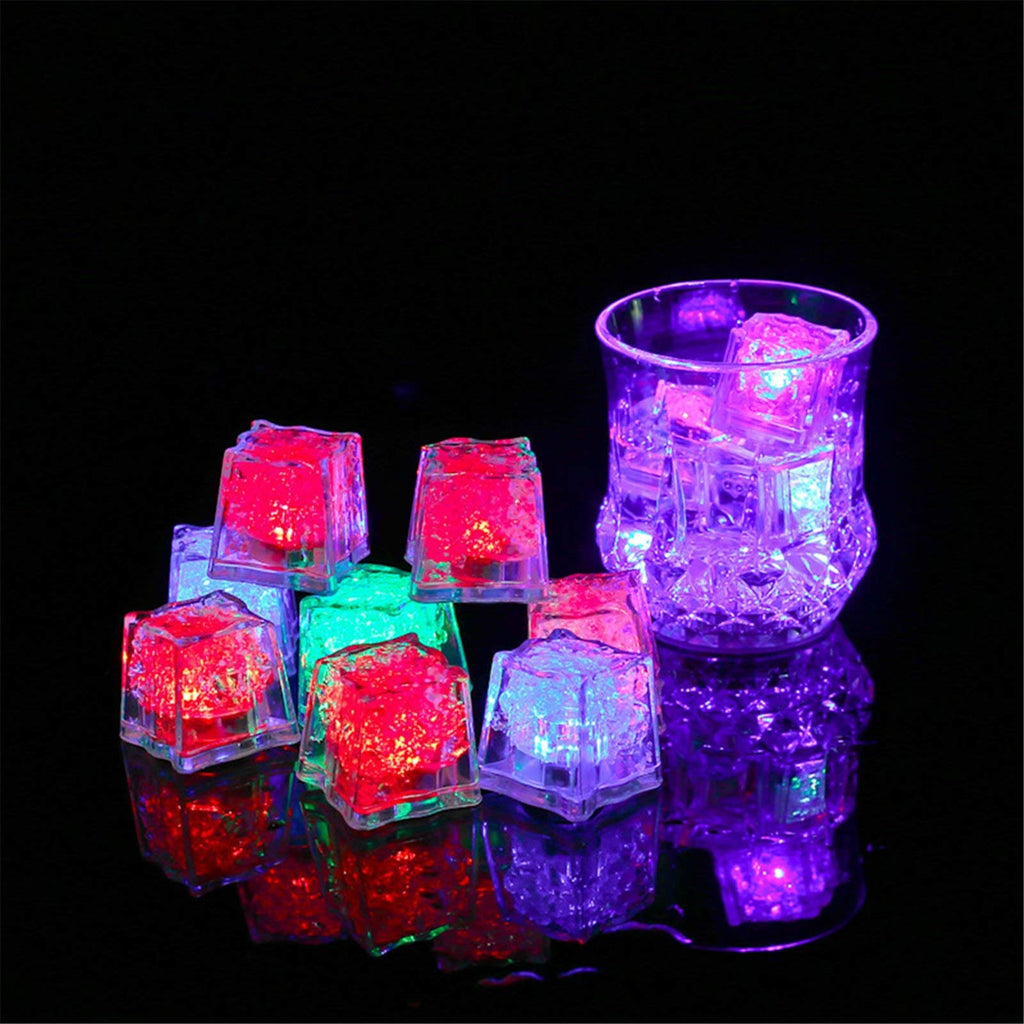 Water-Activated LED Ice Cubes – 9 Light Options for Drinks & Parties, 1/3/9 Pack