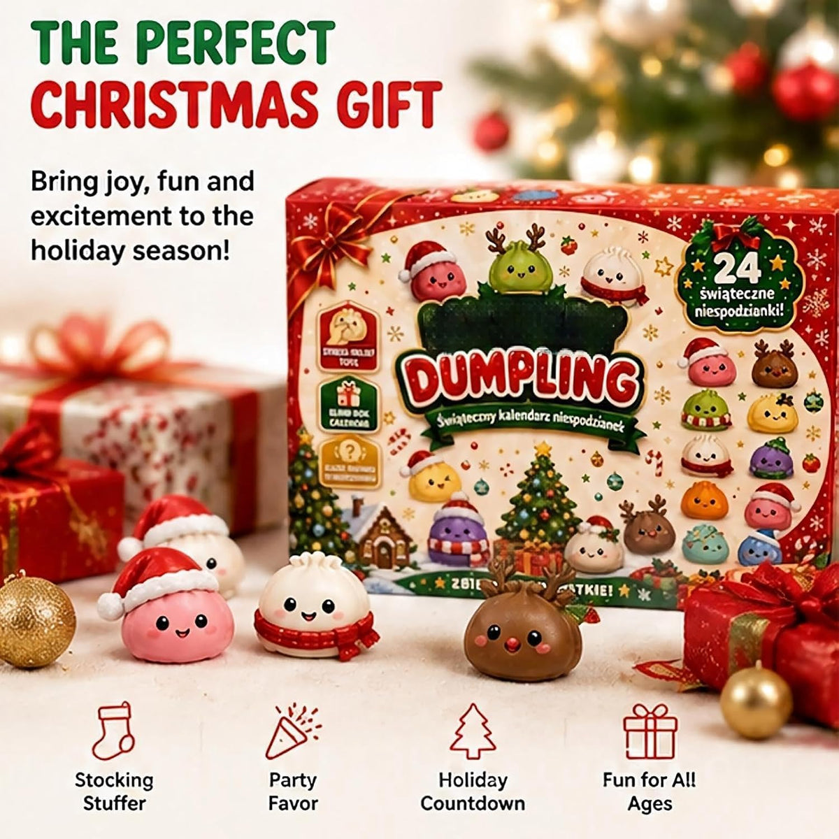 Christmas Squishies Advent Calendar Countdown Calendar for Adults Gifts
