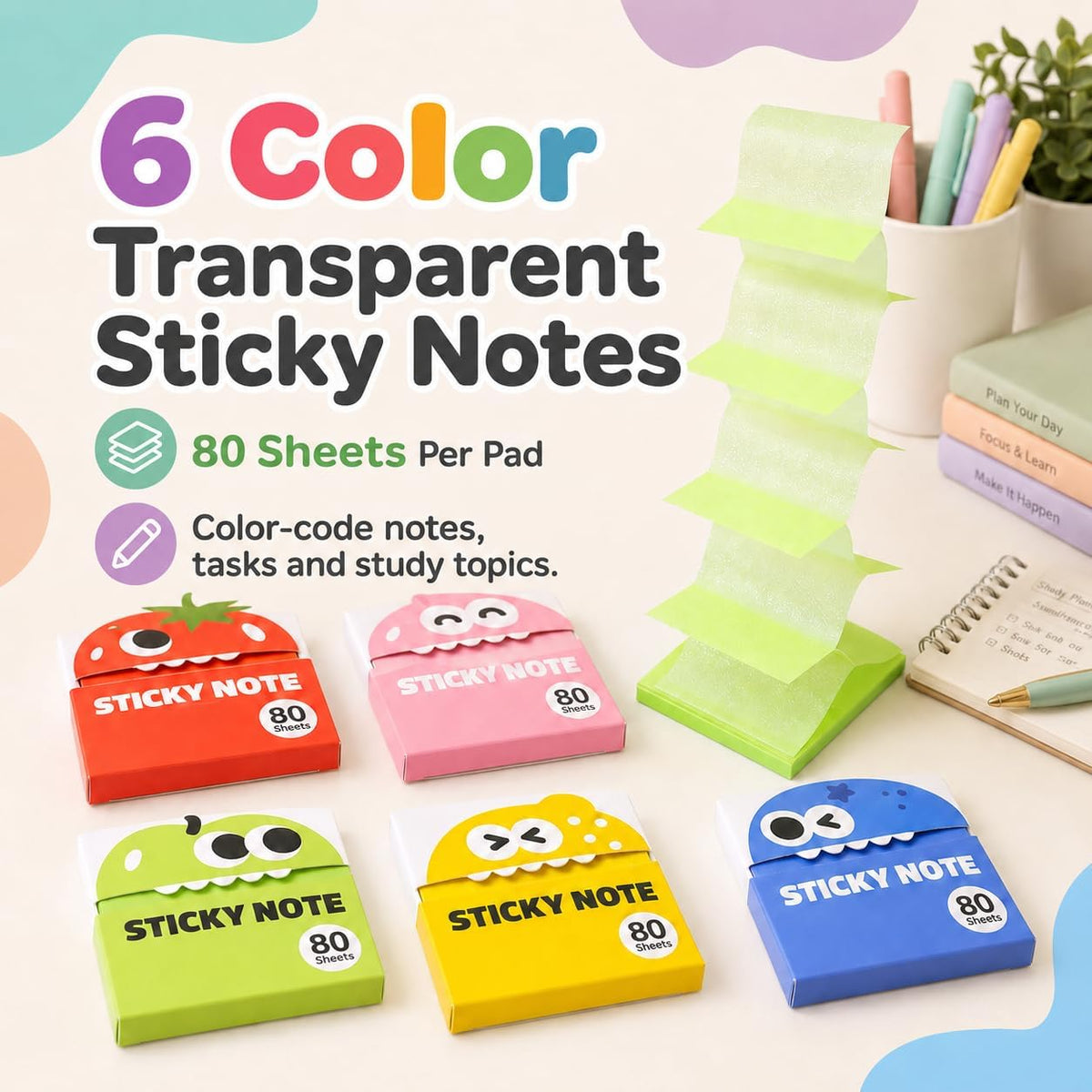 Pull-Out Monster Sticky Notes – One Quick Reminder at a Time