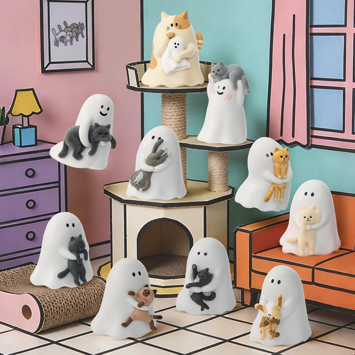 Cat-Themed Mystery Figure Blind Box – Unbox a Playful Feline Surprise