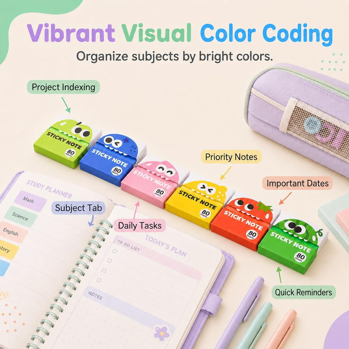 Pull-Out Monster Sticky Notes – One Quick Reminder at a Time