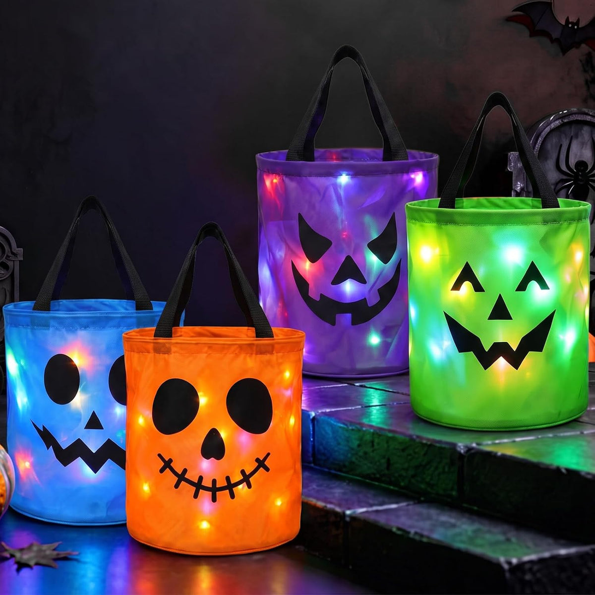 Light-Up Halloween Treat Bags – Collect Candy and Glow Through the Night