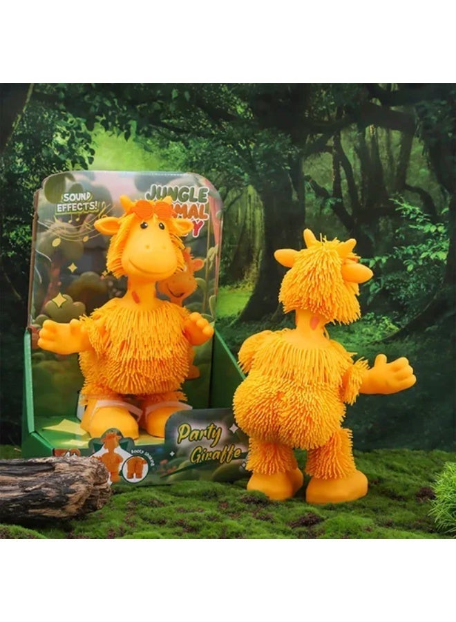 Light-Up Giraffe Sensory Toy – Stretch, Squeeze & Shake for Glowing Fun