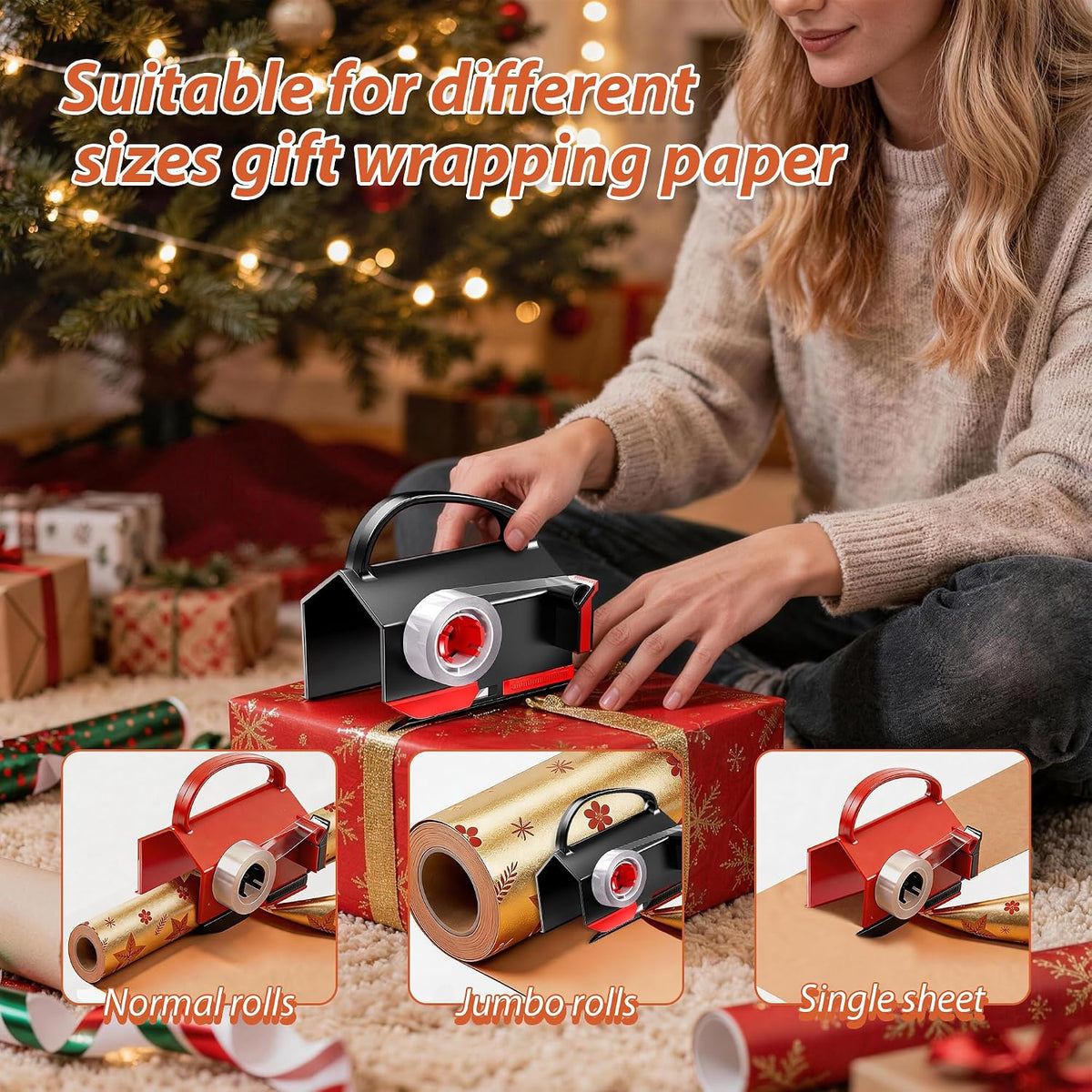 Gift Wrap Cutter with Tape Dispenser – Make Every Gift-Wrapping Session Easier