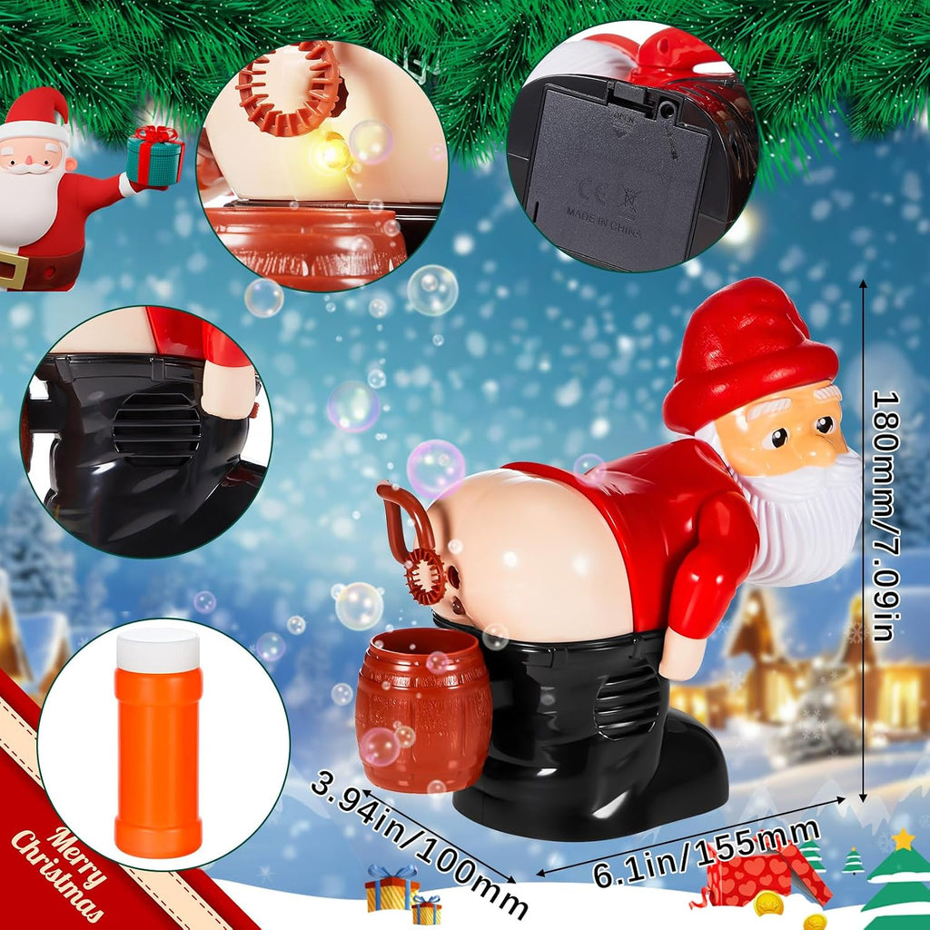 Funny Santa Musical Bubble Machine – Bubbles, Lights & Big Christmas Laughs
