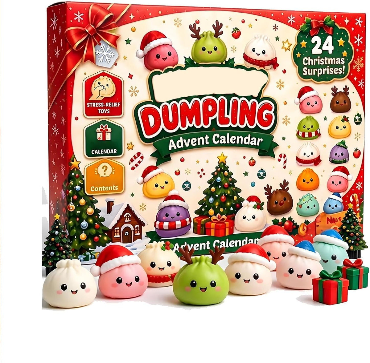 Christmas Squishies Advent Calendar Countdown Calendar for Adults Gifts