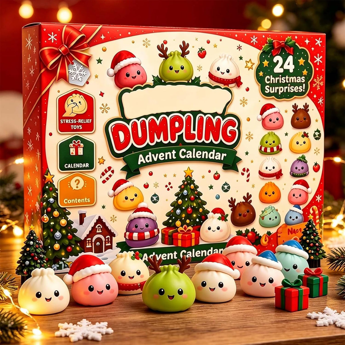 Christmas Squishies Advent Calendar Countdown Calendar for Adults Gifts