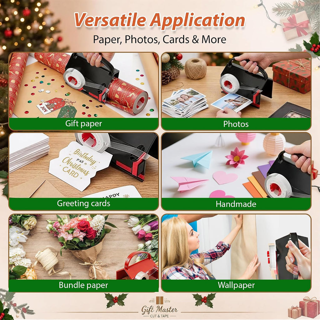 Gift Wrap Cutter with Tape Dispenser – Make Every Gift-Wrapping Session Easier