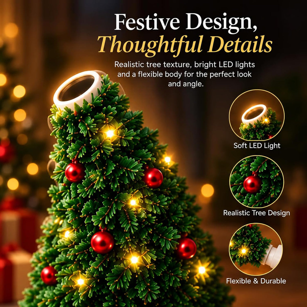 Christmas Projector Tree Light – 6+ Magical Patterns from One Festive Lamp